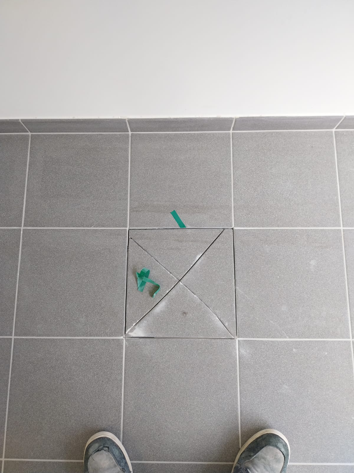 Repérage et découpe du tampon